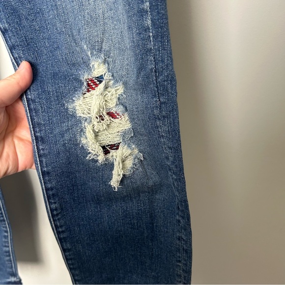 MOTHER High Waisted Looker Ankle Just Like The One’s We Used to Know Destroyed - Picture 4 of 12